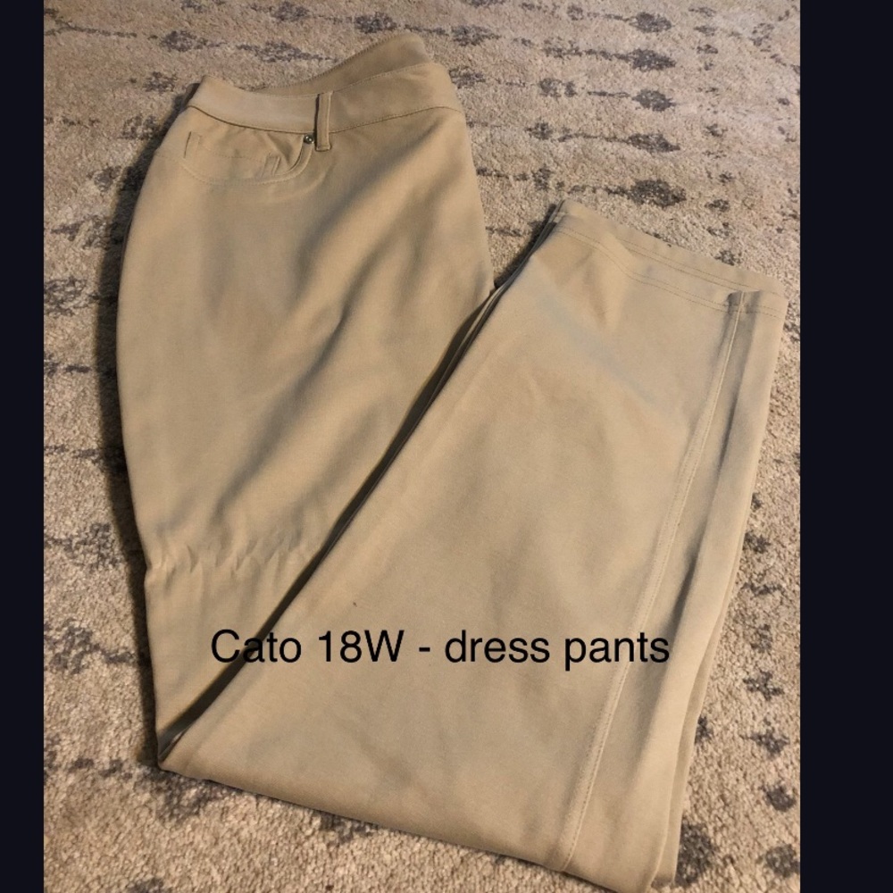 Cato 18W Khaki Dress Pants